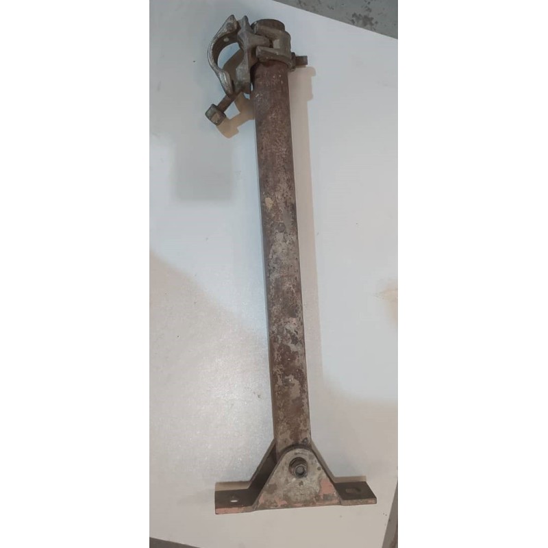 Husillo de nivelación con placa base de 0.5 metros, fabricado en acero